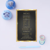 Prospectus 14 Cm X 21,6 Cm Artiste de Maquillage flyer Noir Or (Simple)