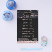 Prospectus 14 Cm X 21,6 Cm Artiste maquillage Rose or Marble flyer (Simple)