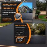 Prospectus 14 Cm X 21,6 Cm Asphalt Driway Sealing Company<br><div class="desc">Conçu pour le propriétaire,  le gestionnaire ou l'employé de la compagnie d'étanchéité pour asphalte. Tous les textes et images sont personnalisables à 100%. Ce produit est un excellent moyen de promouvoir et de générer des ventes. Par 1Bizchoice (droits réservés).</div>