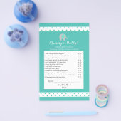 Prospectus 14 Cm X 21,6 Cm Baby Elephant Pois maman ou papa jeu (Simple)