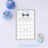 Prospectus 14 Cm X 21,6 Cm Baby shower Bingo, Little Man, Bow Cravate (Simple)