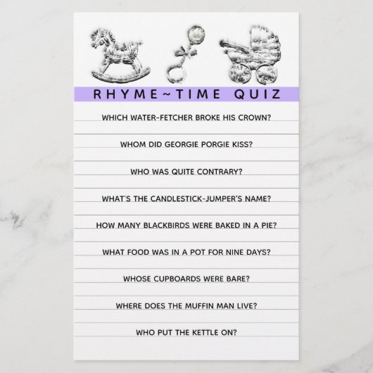 Prospectus 14 Cm X 21,6 Cm Baby shower Jeu Conseils Parentaux Circulaire (Devant)