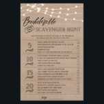Prospectus 14 Cm X 21,6 Cm Bachelorette Scavenger Chasse nuptiale douche jeu<br><div class="desc">Profitez de votre douche nuptiale avec ces jeux simples et mignons. Consultez notre collection pour plus de jeux de douche nuptiale dans le même style. Veuillez noter que ces jeux ne sont pas modifiables.</div>