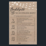 Prospectus 14 Cm X 21,6 Cm Bachelorette Scavenger Chasse nuptiale douche jeu<br><div class="desc">Profitez de votre douche nuptiale avec ces jeux simples et mignons. Consultez notre collection pour plus de jeux de douche nuptiale dans le même style. Veuillez noter que ces jeux ne sont pas modifiables.</div>