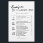 Prospectus 14 Cm X 21,6 Cm Bachelorette Scavenger Chasse nuptiale jeu de douc<br><div class="desc">Profitez de votre douche nuptiale avec ces jeux simples et mignons. Consultez notre collection pour plus de jeux de douche nuptiale dans le même style. Veuillez noter que ces jeux ne sont pas modifiables.</div>