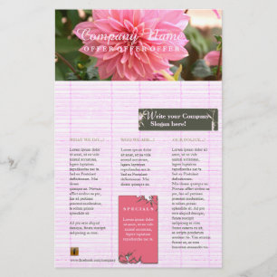 Prospectus 14 Cm X 21,6 Cm Bamboo Rose - Flyer