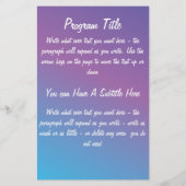 Prospectus 14 Cm X 21,6 Cm Bat mitzvah pour Shelley (Dos)