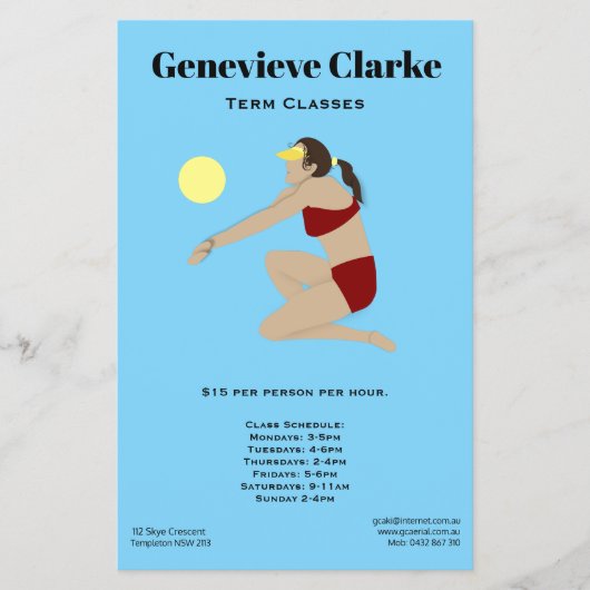 Prospectus 14 Cm X 21,6 Cm Beach Volleyball (Devant)