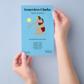 Prospectus 14 Cm X 21,6 Cm Beach Volleyball (Poignée)