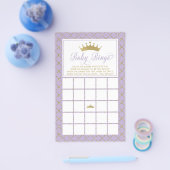 Prospectus 14 Cm X 21,6 Cm Bingo Bébé, Jeu Baby shower Princesse (Simple)