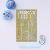 Prospectus 14 Cm X 21,6 Cm Bingo de Fête de Mariage Côté Positif (Simple)