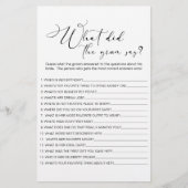 Prospectus 14 Cm X 21,6 Cm Black Modern Simple Jeu La Salle Dirait (Devant)