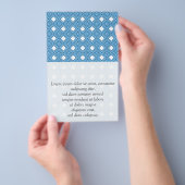 Prospectus 14 Cm X 21,6 Cm Bleu, blanc, gris (Poignée)