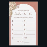 Prospectus 14 Cm X 21,6 Cm Bohemian Quel âge avait la fiancée douche flyer<br><div class="desc">Conçu pour se coordonner avec notre collection Boho Terracotta Pampas Grass, ce style bohème comment était la mariée pour être mariée jeu de douche met en scène l'arche tendance et populaire dans les tons terre cuite. Pour une personnalisation plus avancée de cette conception, par exemple la modification de la disposition,...</div>
