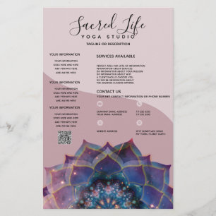 Prospectus 14 Cm X 21,6 Cm Boho Nebula Bloom Conception de Mandala