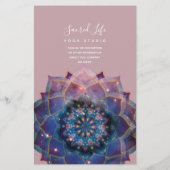 Prospectus 14 Cm X 21,6 Cm Boho Nebula Bloom | Conception de Mandala (Dos)