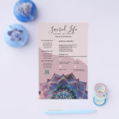 Prospectus 14 Cm X 21,6 Cm Boho Nebula Bloom | Conception de Mandala (Simple)