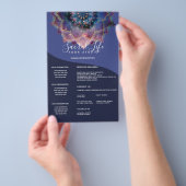 Prospectus 14 Cm X 21,6 Cm Boho Nebula Bloom | Conception de Mandala (Poignée)