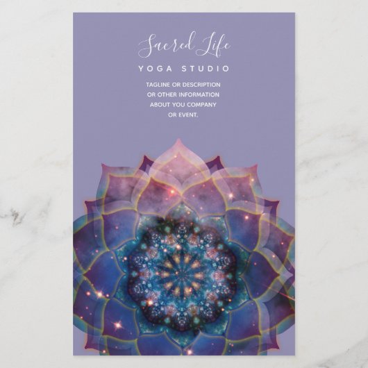 Prospectus 14 Cm X 21,6 Cm Boho Nebula Mandala, Mystique (Dos)