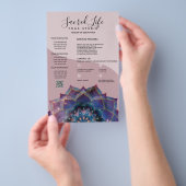 Prospectus 14 Cm X 21,6 Cm Boho Nebula Mandala, Mystique (Poignée)