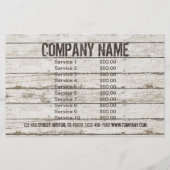 Prospectus 14 Cm X 21,6 Cm Bois Blanchi Menuiserie bricoleur construction (Dos)