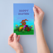 Prospectus 14 Cm X 21,6 Cm Bonne Pâques ! Lapin de Pâques (Poignée)