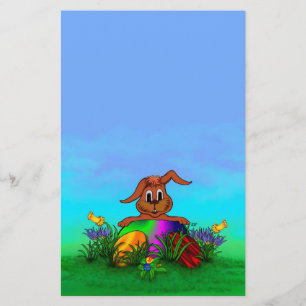 Prospectus 14 Cm X 21,6 Cm Bonne Pâques ! Lapin de Pâques