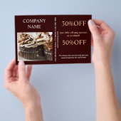 Prospectus 14 Cm X 21,6 Cm Bouilloire à gâteau moderne cupcake (Poignée)