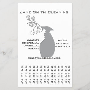 Prospectus 14 Cm X 21,6 Cm Bouteille de pulvérisation moderne à la mode