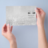 Prospectus 14 Cm X 21,6 Cm Brochure à Parties scintillant d'argent Brochure B (Poignée)