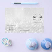 Prospectus 14 Cm X 21,6 Cm Brochure à Parties scintillant d'argent Brochure B (Simple)