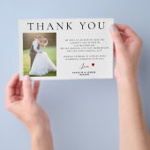 Prospectus 14 Cm X 21,6 Cm Budget 2 photos simple mariage moderne merci (Poignée)