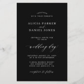 Prospectus 14 Cm X 21,6 Cm Budget Black and White Photo Invite (Devant)