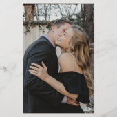 Prospectus 14 Cm X 21,6 Cm Budget Black and White Photo Invite (Dos)