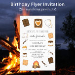 Prospectus 14 Cm X 21,6 Cm Budget Camping S'Mores Bonfire Birthday Party<br><div class="desc">❤️ Save money on our popular s'mores birthday party design now found on budget flyers! Celebrate their birthday outdoors around the campfire with their friends. Our cute s'mores birthday party invitation is whimsical with the s'mores fixing around the edges. Chocolate bars, grahams, marshmallow, campfires and s'mores make this kawaii design...</div>