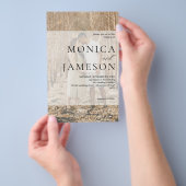 Prospectus 14 Cm X 21,6 Cm Budget Duo 2 LG Photo Wedding Flyer (Poignée)