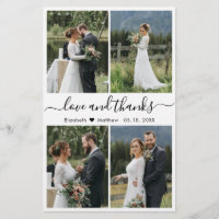 Budget Love et Merci Collage Mariage Merci F