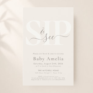 Prospectus 14 Cm X 21,6 Cm Budget Minimal Beige Bohème Écriture Bohème Sip An