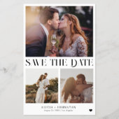 Prospectus 14 Cm X 21,6 Cm Budget moderne mariage multi photo enregistrer la  (Devant)