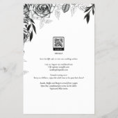 Prospectus 14 Cm X 21,6 Cm Budget Rose noir PHOTO OVERLAY Mariage Invitation (Dos)