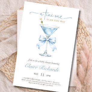 Prospectus 14 Cm X 21,6 Cm Budget Tini One est en route Garçon Baby Shower