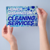 Prospectus 14 Cm X 21,6 Cm Bulles de savon mousse fausse texture (Poignée)