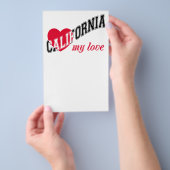 Prospectus 14 Cm X 21,6 Cm Californie, mon amour (Poignée)