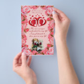 Prospectus 14 Cm X 21,6 Cm Carte de voeux romantique (Poignée)