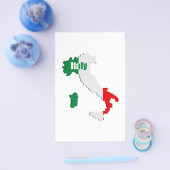 Prospectus 14 Cm X 21,6 Cm Carte Italie (Simple)