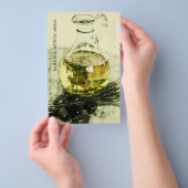 Prospectus 14 Cm X 21,6 Cm Carte promotionnelle de services de traiteur rusti (Poignée)