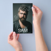 Prospectus 14 Cm X 21,6 Cm Carte Zed Comp Acteur Photo 2 faces (Poignée)