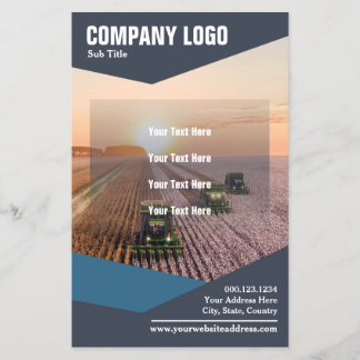 Prospectus 14 Cm X 21,6 Cm Carton bleu personnalisable 5,5 po x 8,5 po