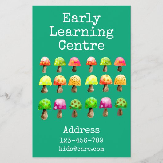 Prospectus 14 Cm X 21,6 Cm Centre d'apprentissage précoce Circulaire aux cham (Devant)