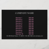 Prospectus 14 Cm X 21,6 Cm Chatte chien chat animal sitter animal toiletteur (Dos)